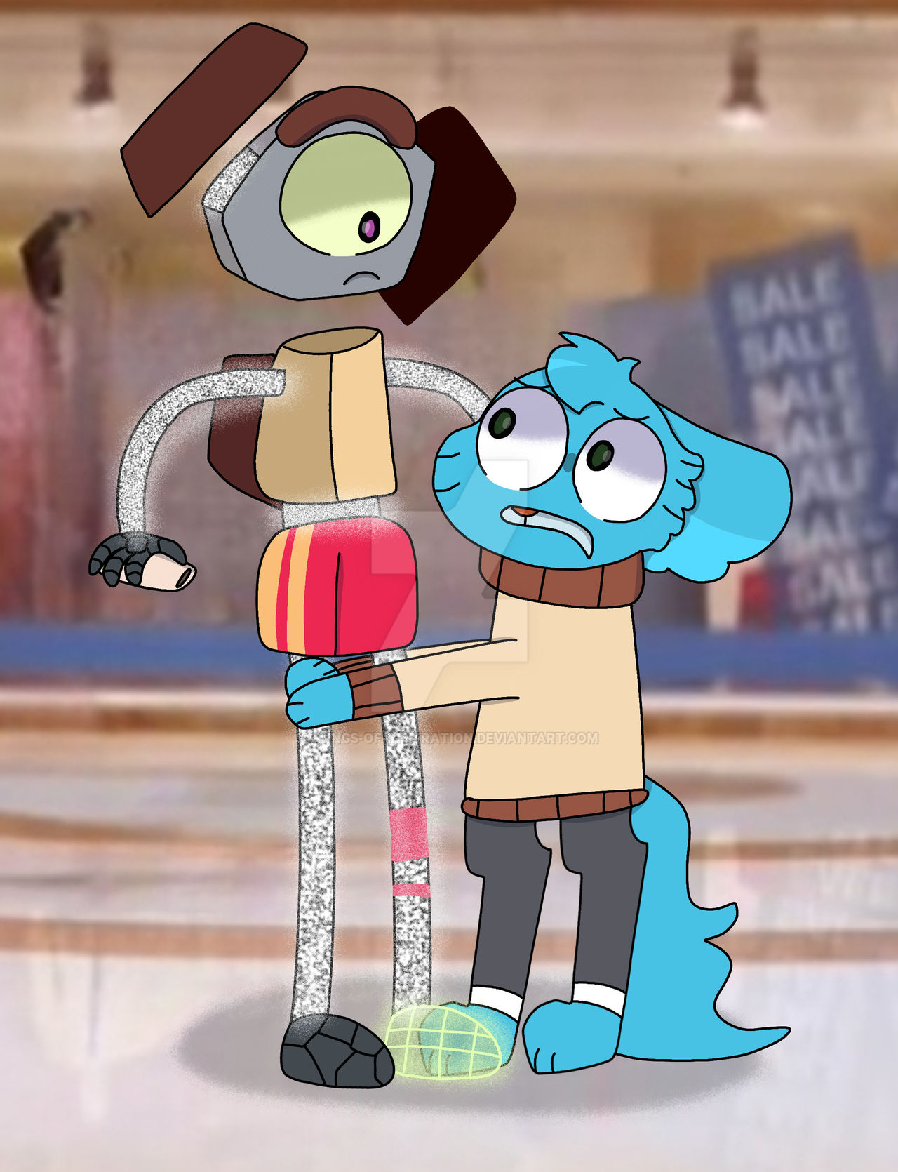 Tawog scene redraw:hugging your nemesis by Wings-of-Inspiration on ...