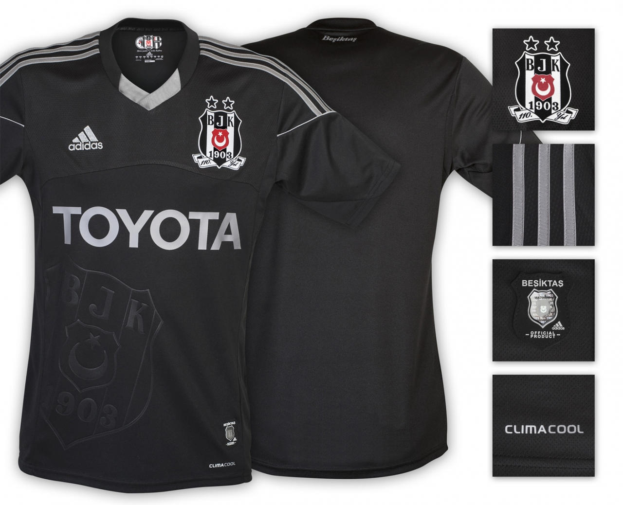 Besiktas JK Adidas Black Kit-Shirts 2013 2014