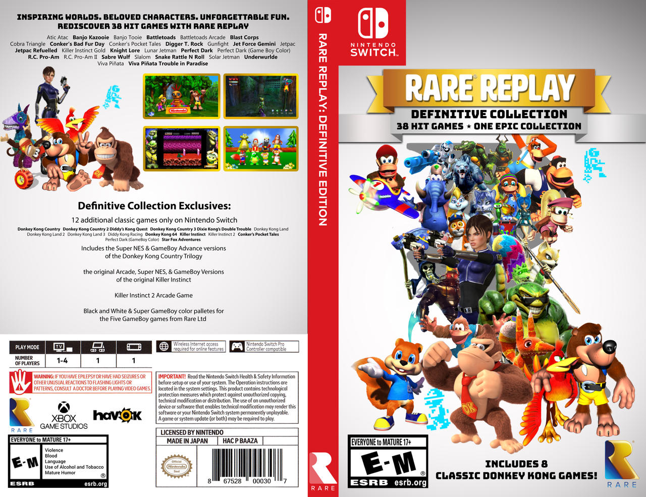 Rare Replay Definitive Collection Switch cover by Shortshaker on DeviantArt