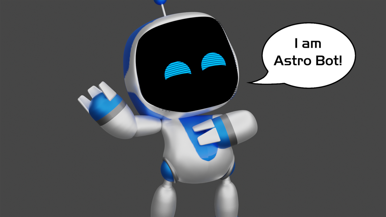 I am Astro Bot (Blender Cycles) by Shortshaker on DeviantArt