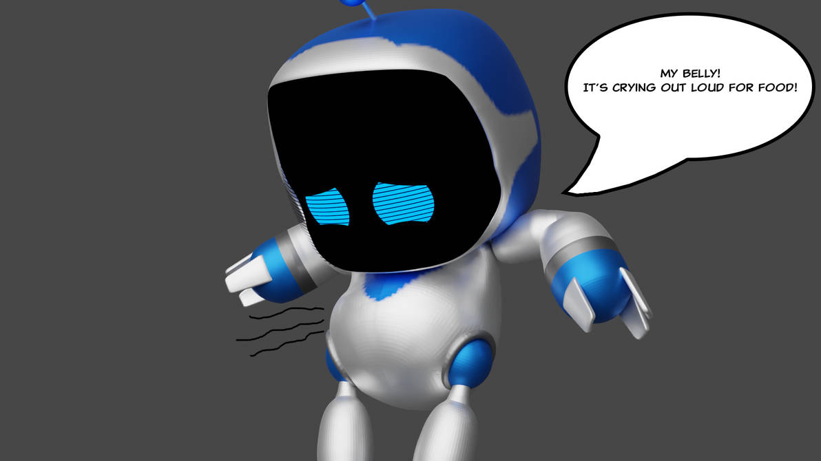 Astro Bot's Belly Growl 3D version page 2 by Shortshaker on DeviantArt