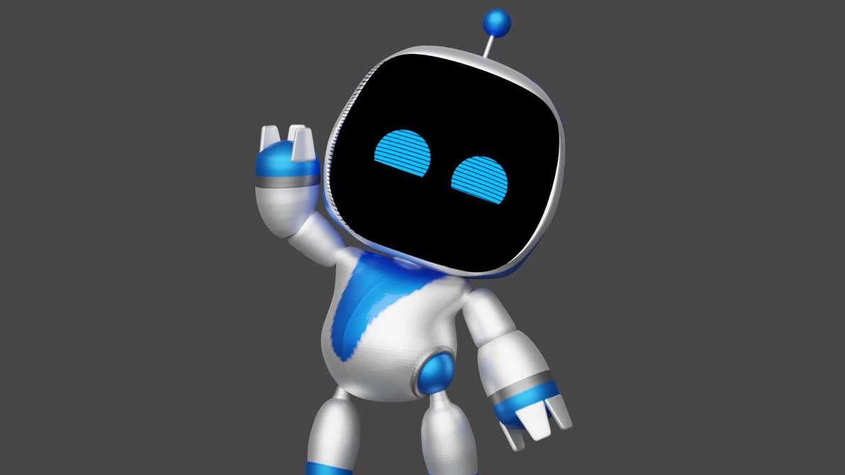 Astro Bot waving to the audience (Blender) by Shortshaker on DeviantArt