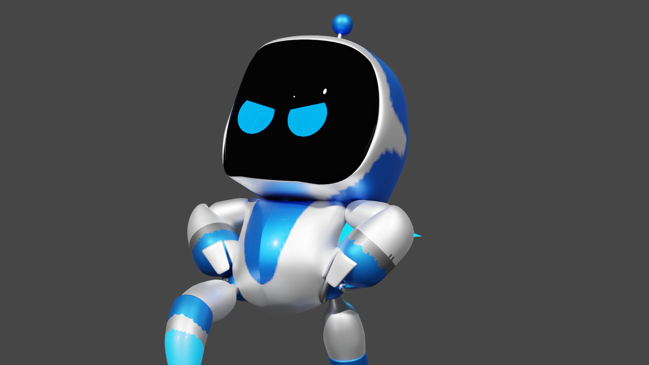 Astro Bot Heroic pose (Blender) by Shortshaker on DeviantArt