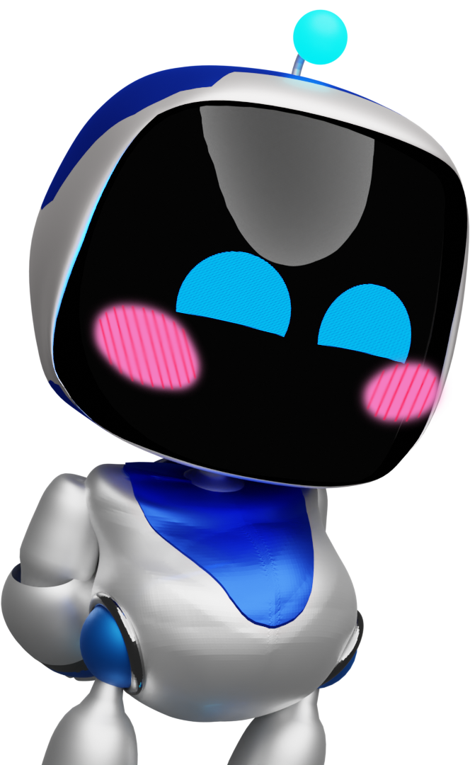 Astro Bot feeling blushed updated (Blender Cycles) by Shortshaker on ...