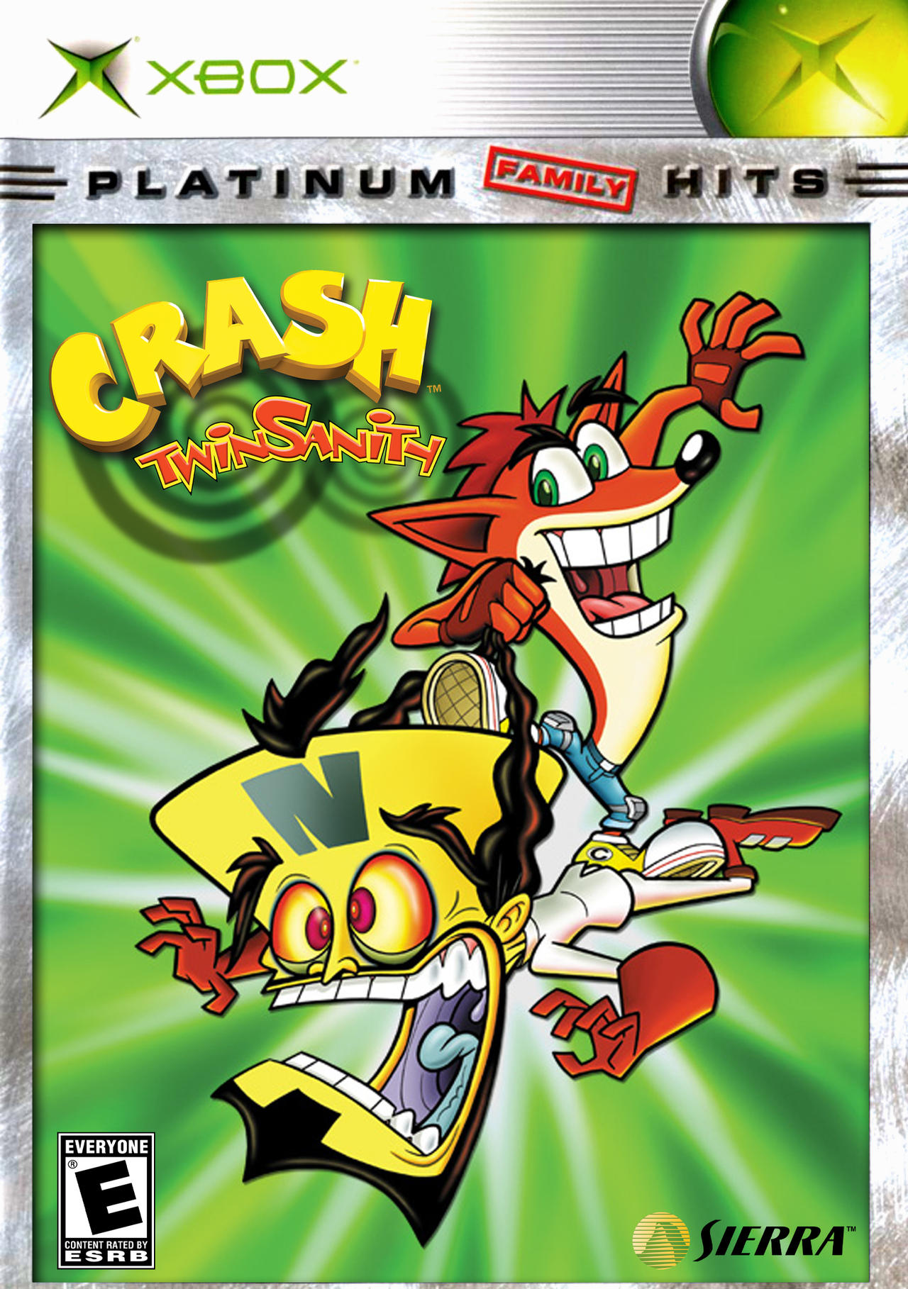 Crash Twinsanity Xbox Platinum Family Hits