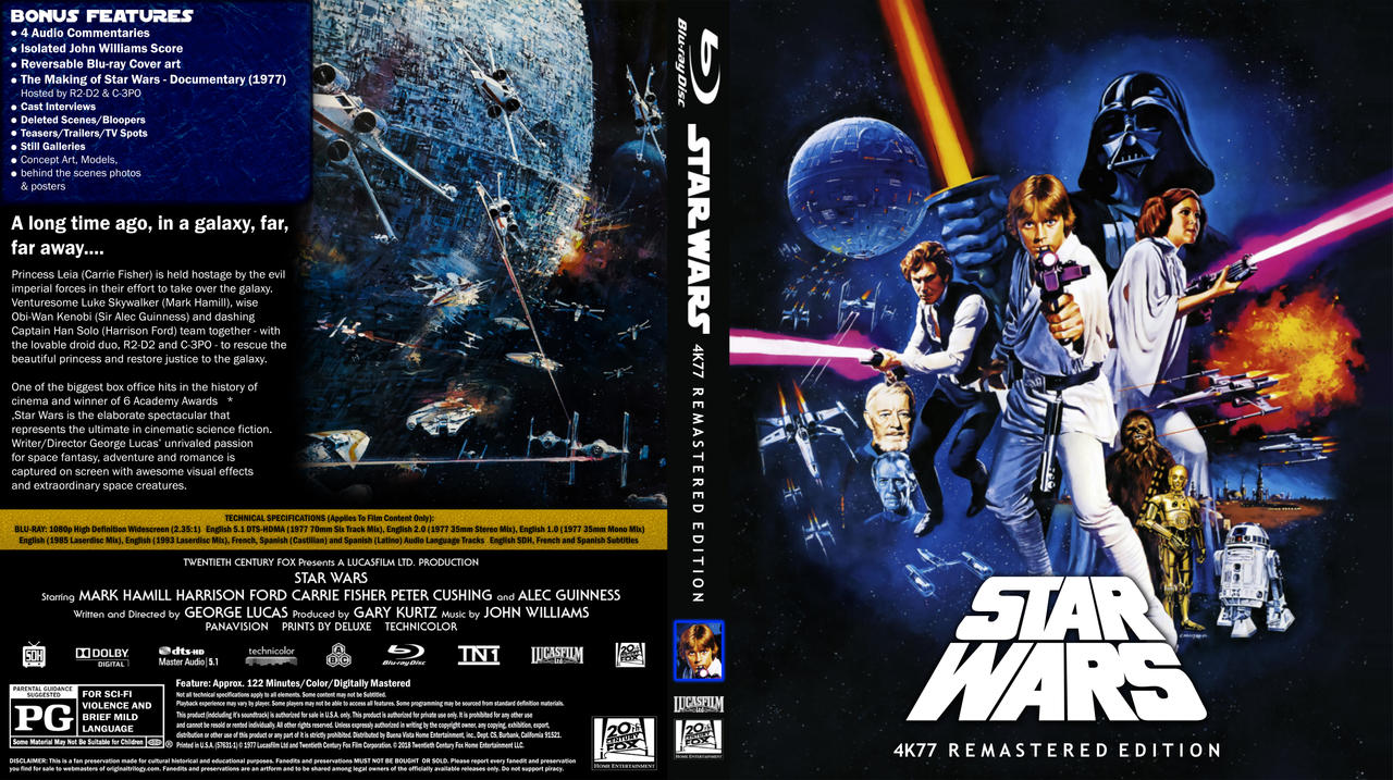 Star Wars 4K77 Custom Blu ray cover by Shortshaker on DeviantArt