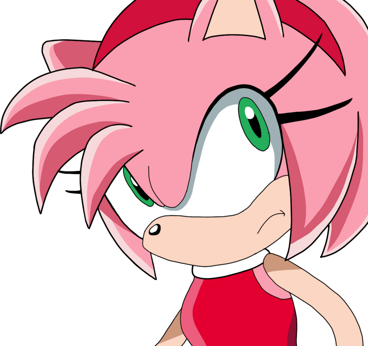 Amy Rose taking Sonic's place 1 (without BG)