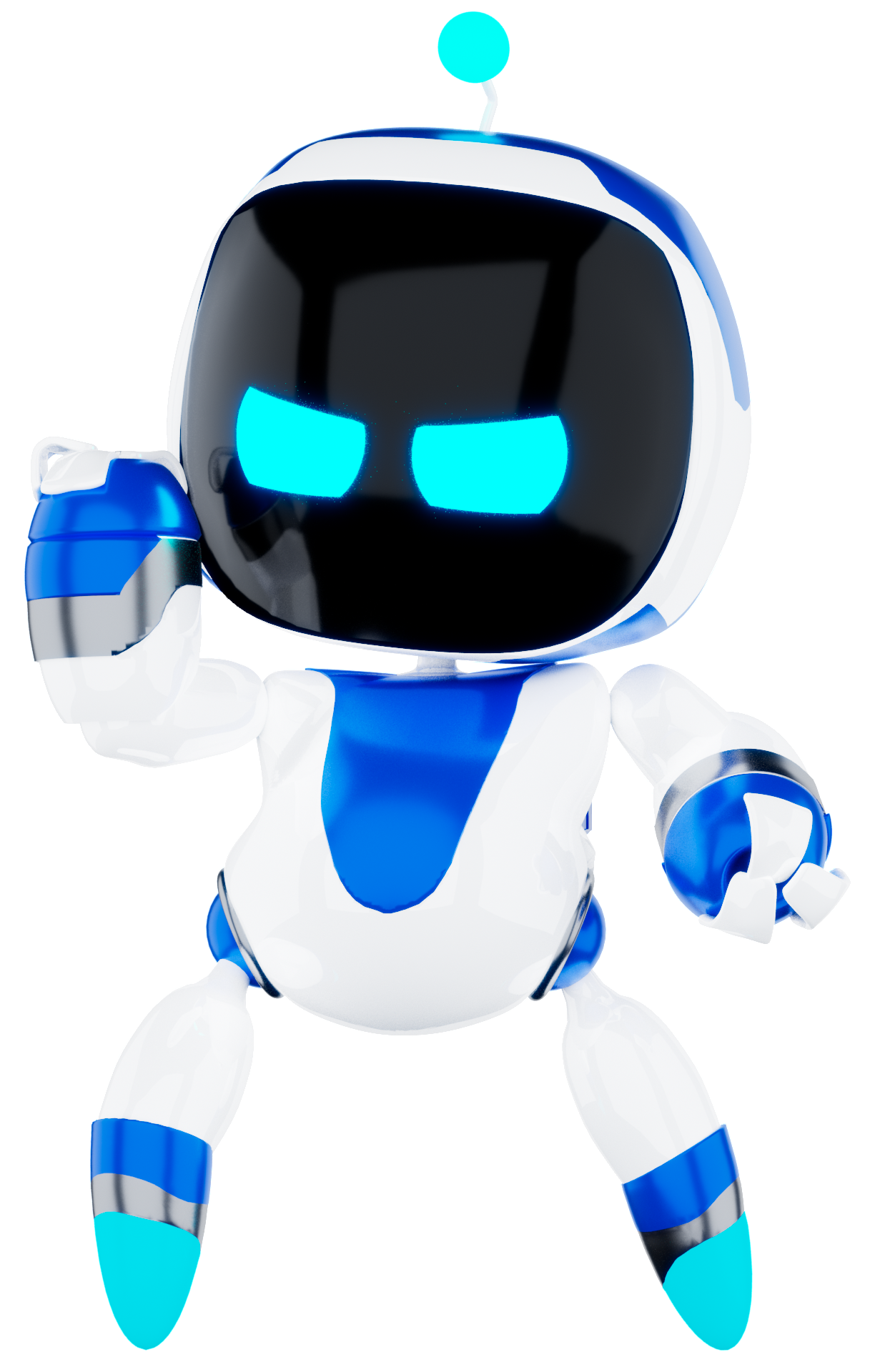 Astro Bot fighting pose 1 (3D Render) by Shortshaker on DeviantArt