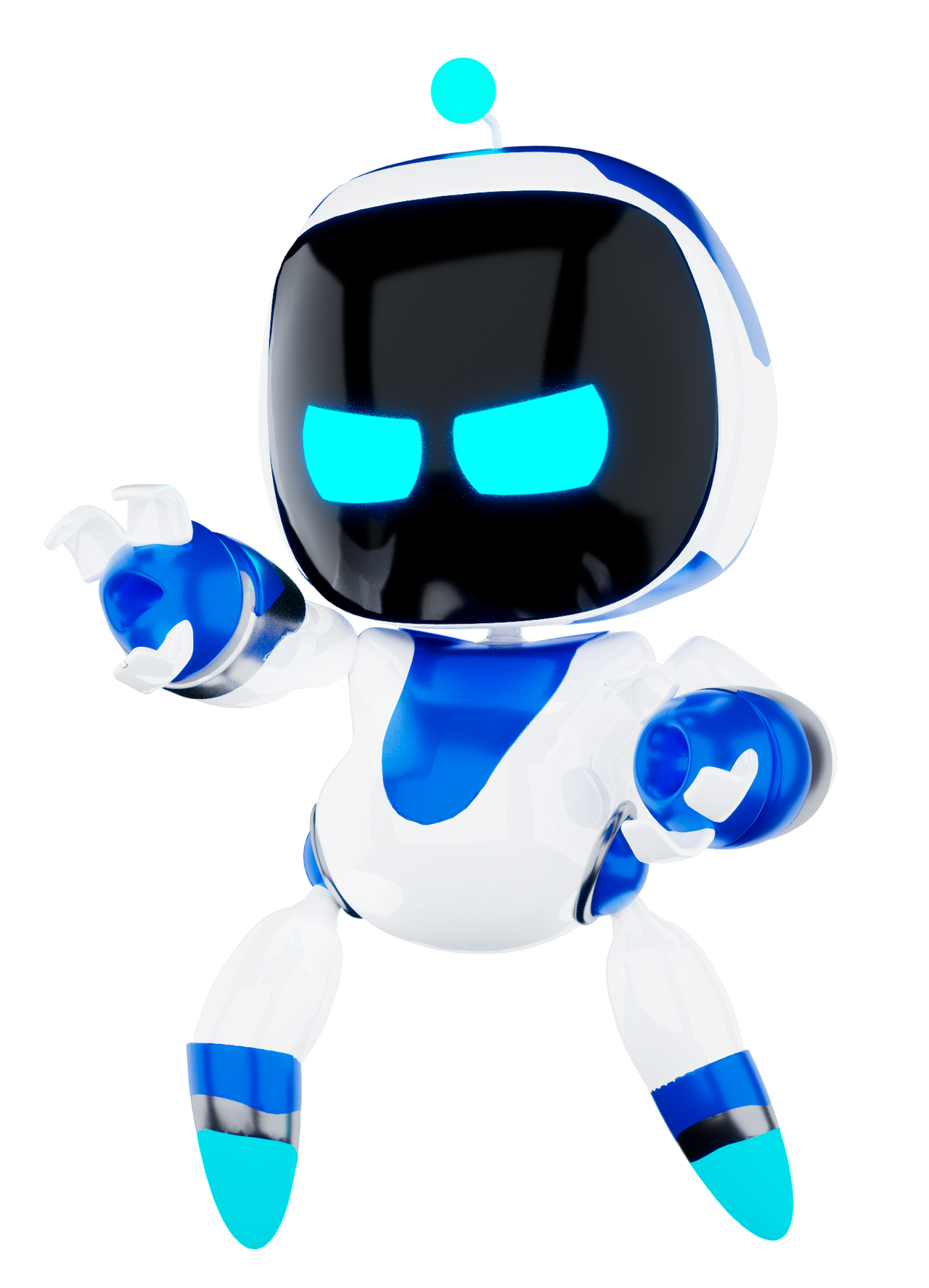 Astro Bot fighting pose 4 (3D Render) by Shortshaker on DeviantArt
