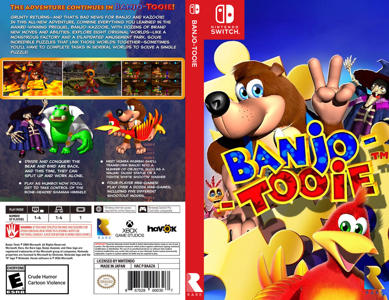 Banjo Tooie Nintendo Switch Cover 1 By Shortshaker On DeviantArt banjo-tooie-nintendo-switch-cover-1-by-shortshaker-on-deviantart