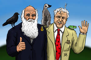Charles Darwin and David Attenborough!