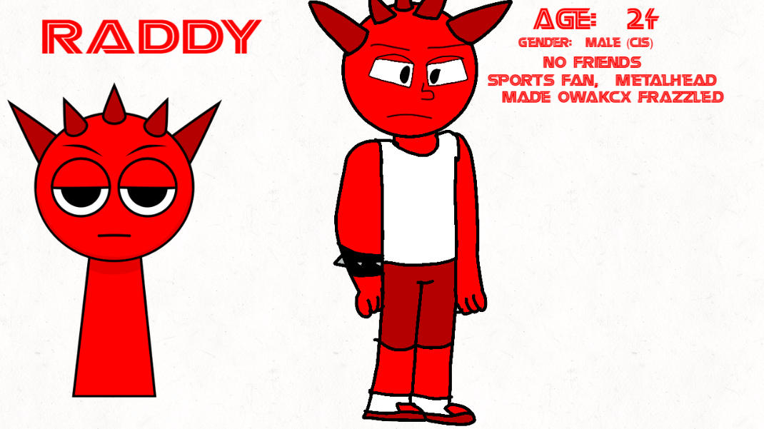 Sprunki #2: Raddy by 555JackOS on DeviantArt