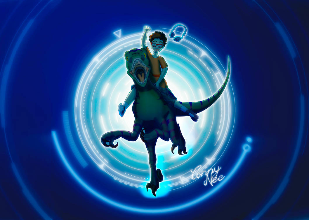 Raptor riding speedpaint by ConnyNee on DeviantArt