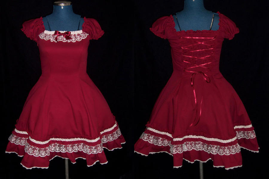 Burgundy Lolita Dress