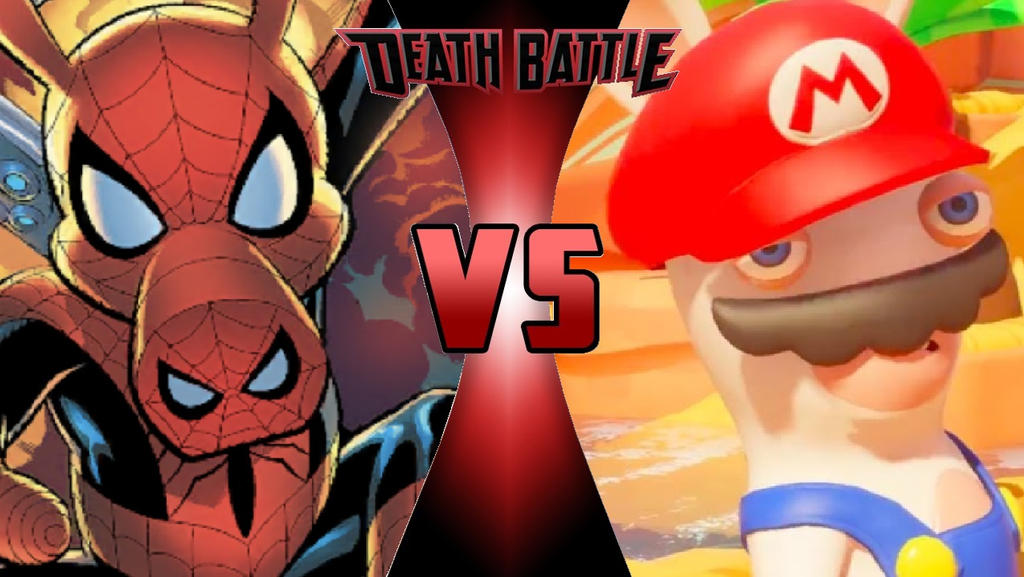 Spider-Ham vs. Rabbid Mario by OmnicidalClown1992 on DeviantArt