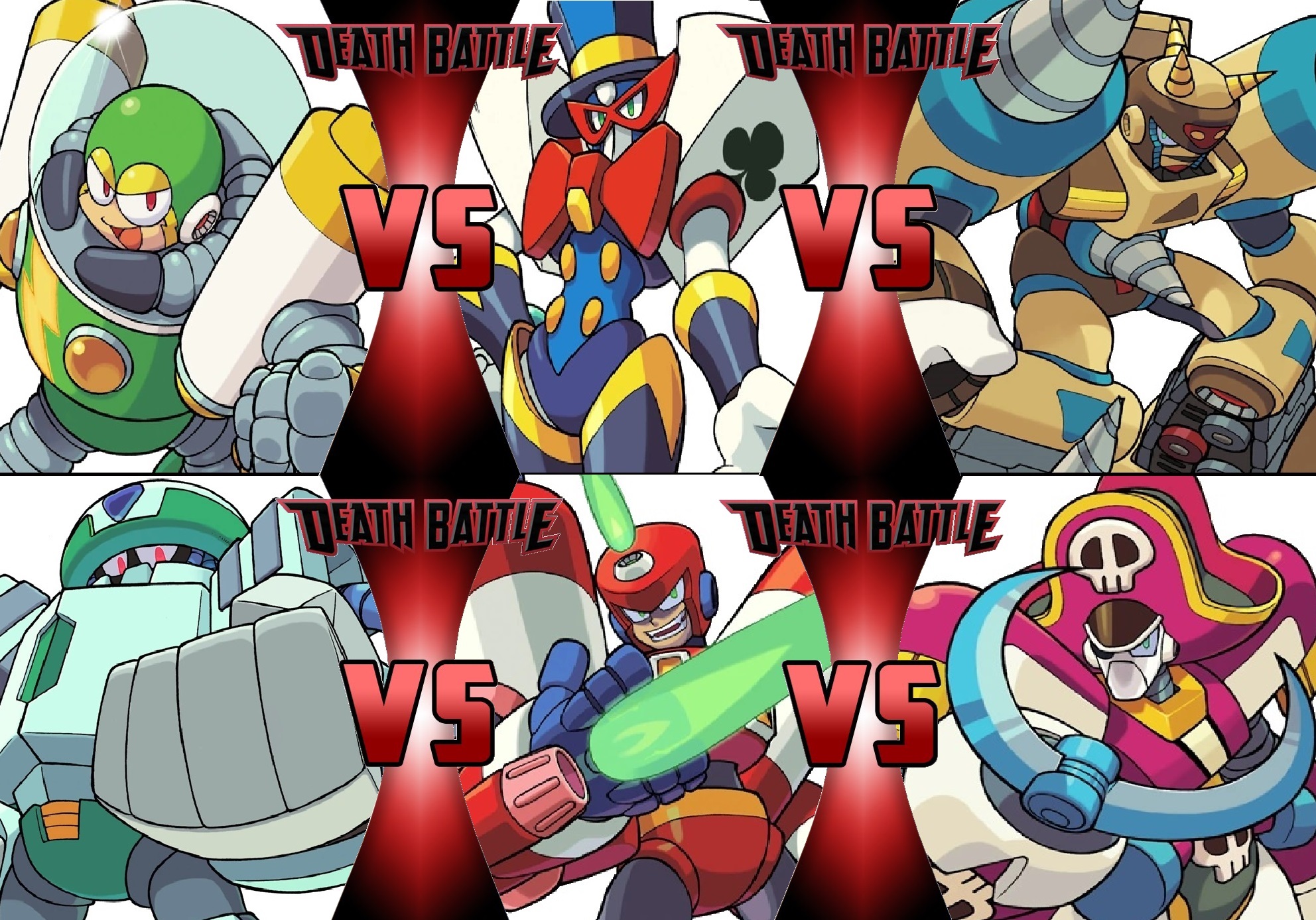 Mega Man and Bass Robot Master Battle Royale by OmnicidalClown1992 on ...