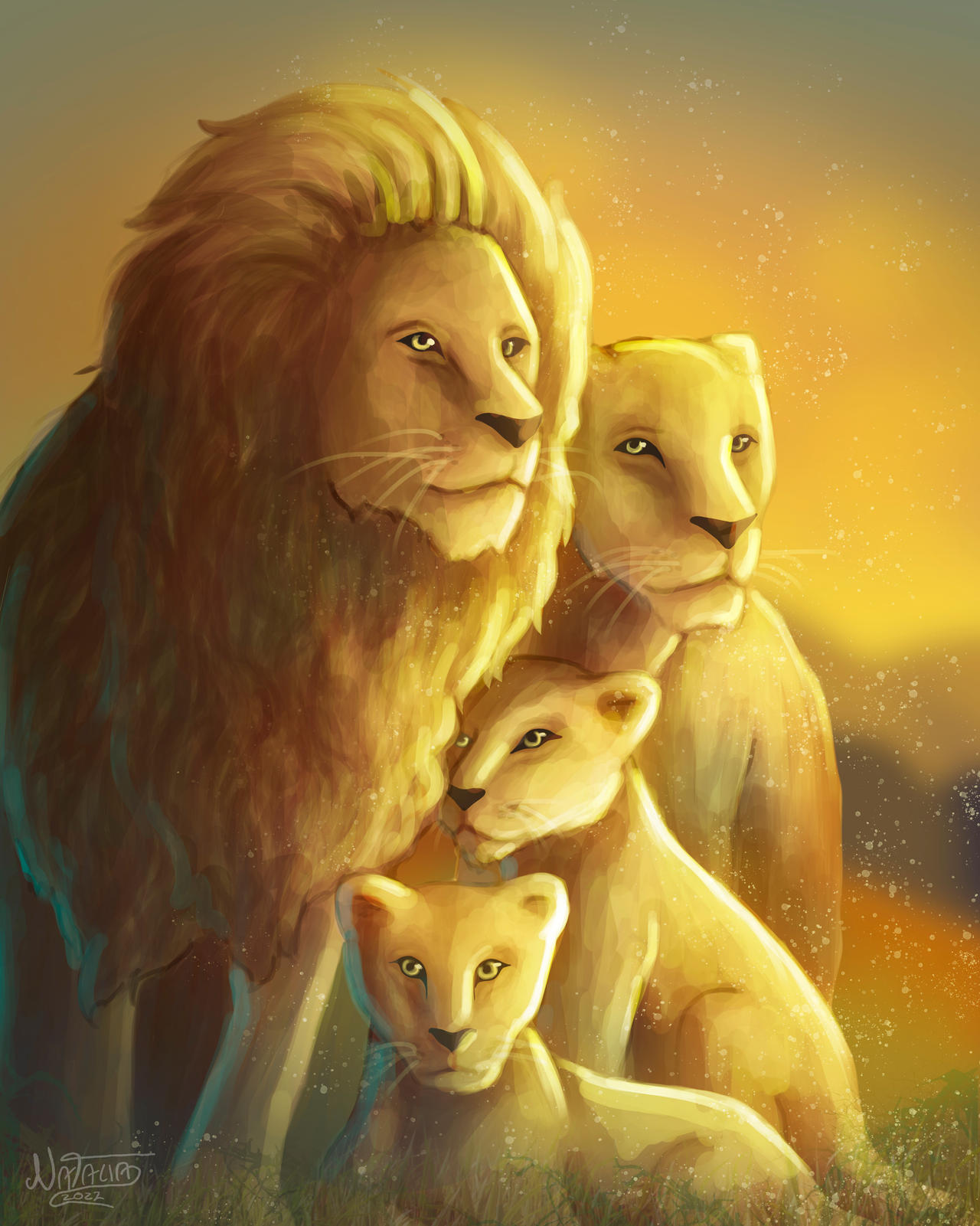 Lion family by Pancracia537 on DeviantArt