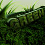 C4D - 'Green' typography