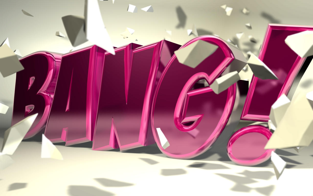 C4D - 'Bang' Typography by b4ddy