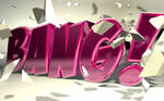 C4D - 'Bang' Typography by b4ddy