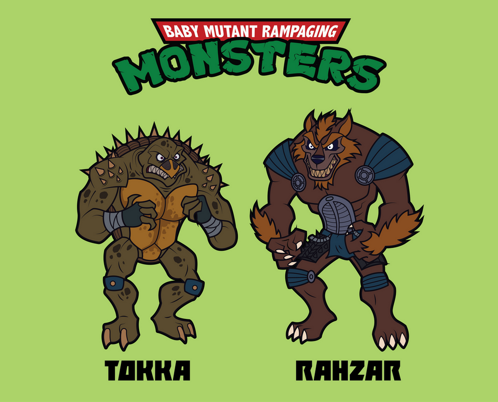 TMNT2 Tokka and Rahzar by rubtox on DeviantArt