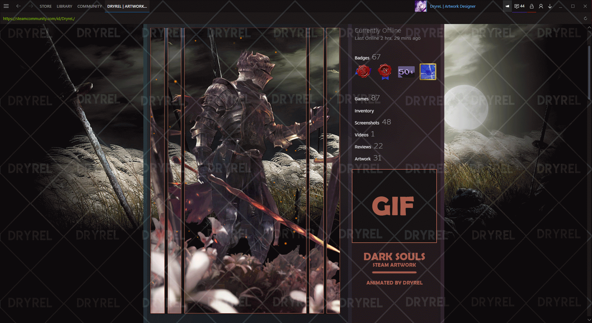 Dark Souls Animated Steam Artwork By Dryrel On Deviantart Dark Souls Animated Steam Artwork By Dryrel On Deviantart