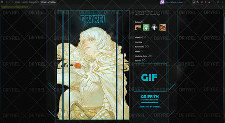 Griffith (Berserk) | Animated Steam Artwork