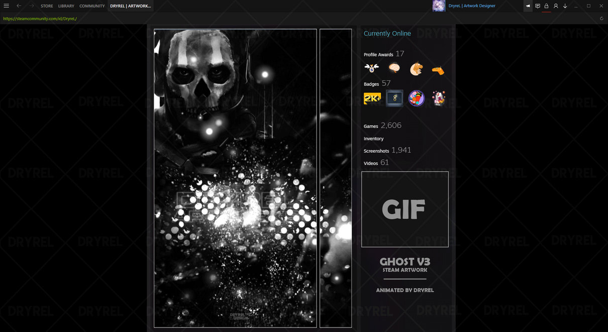 Ghost V3 | Animated Steam Artwork by DryreL on DeviantArt