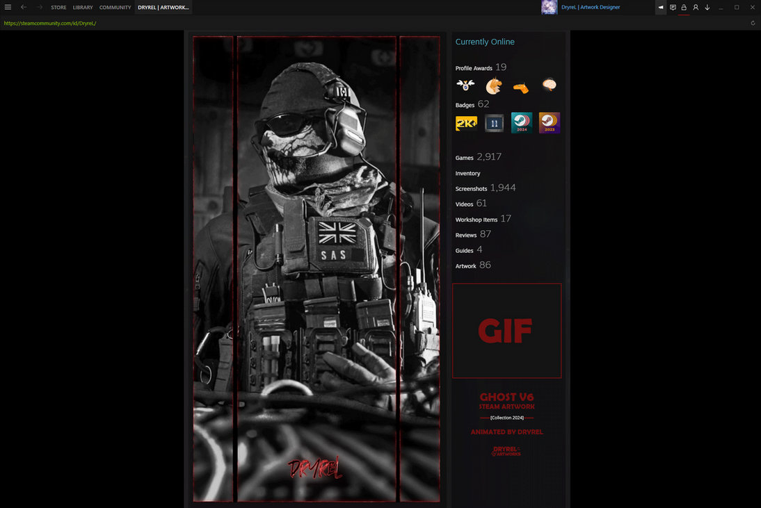 Ghost Codanimated Ghost V6 (Call of Duty) | Animated Steam Artwork by DryreL on DeviantArt