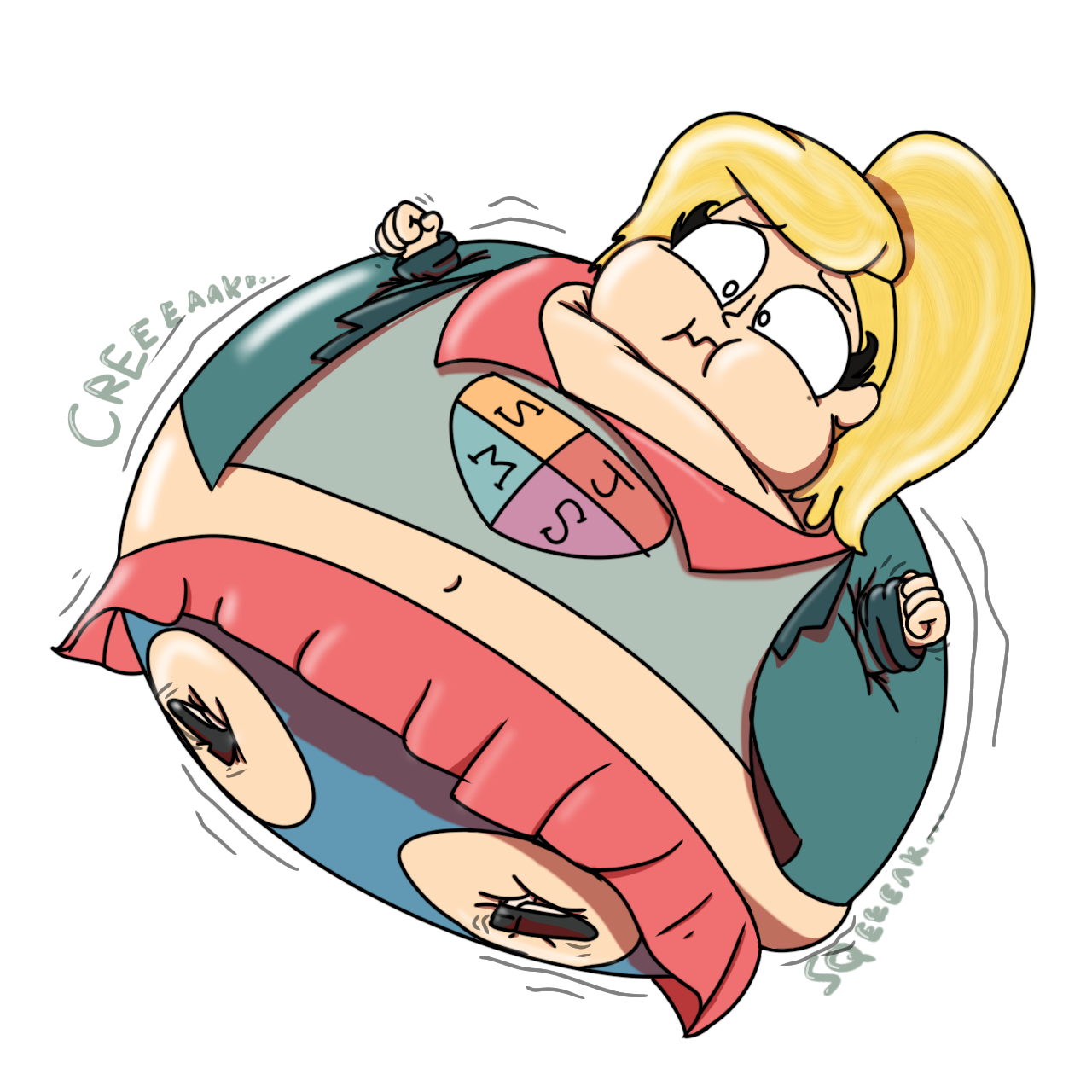 Sasha inflation (commission) by demon-thingy on DeviantArt