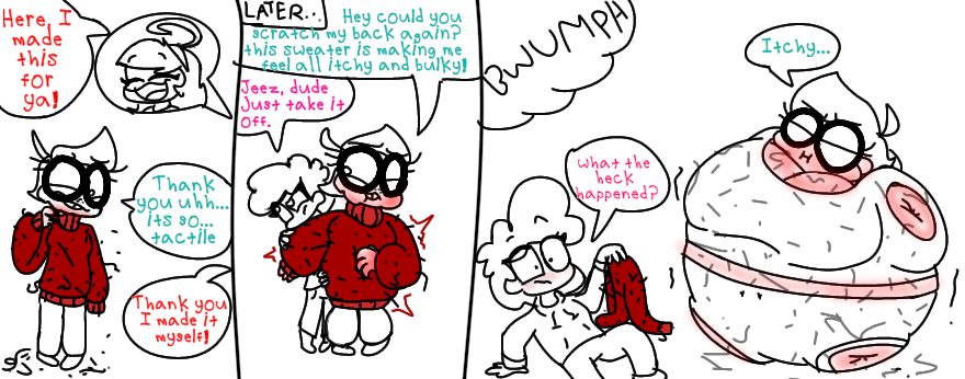 Deviantart Inflation Itchy Irritation inflation by demon-thingy on DeviantArt