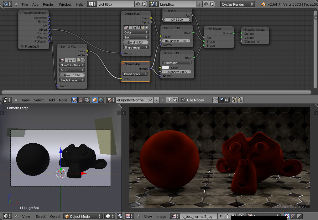Normal Map Node Test by elbrujodelatribu on DeviantArt