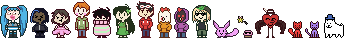 Famiri Undertale sprites