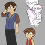 Concept Doodles For Young Damien and Luke