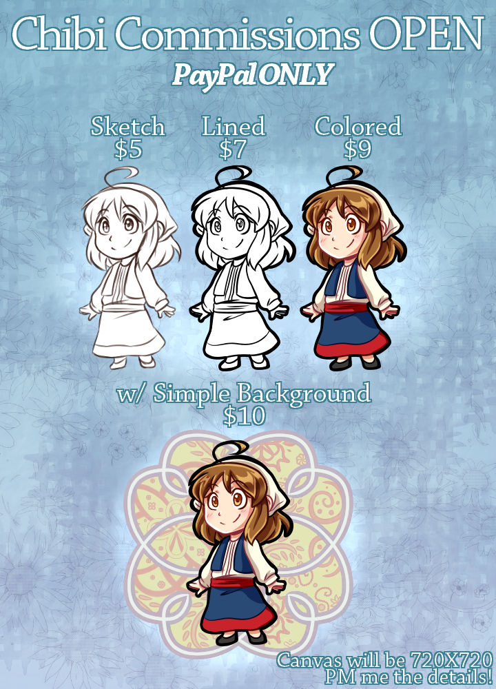 Chibi Commission Sheet by MagicalPouchOfMagic on DeviantArt