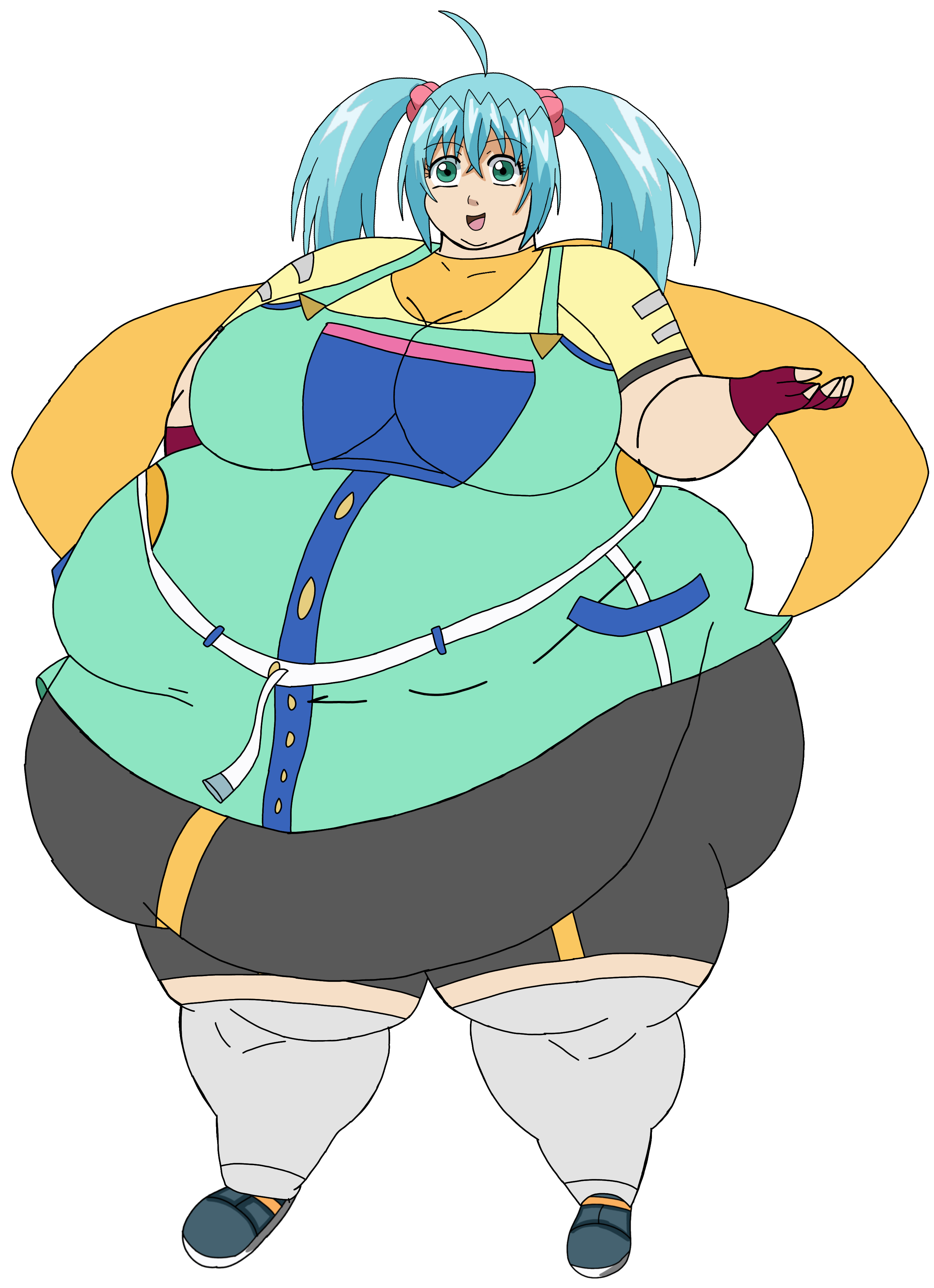 Obese Runo Misaki Normal Outfit Human By Rockmanxgamer16 On Deviantart