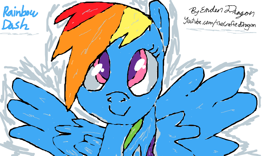 Rainbow Dash Drooodle Sketch