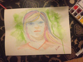 Watercolour girl