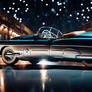 1950s Style Finned Rocketcar,