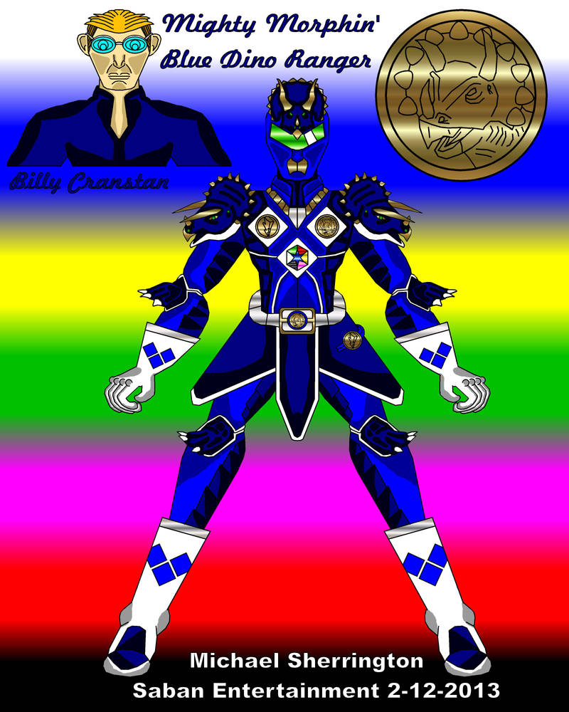 MMPR Blue Dino Ranger by ChronicleMS on DeviantArt