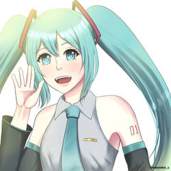 Hatsune Miku by Pearpen030