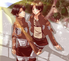 Levi and Eren