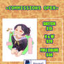 Commissions sheet