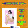 Commissions open