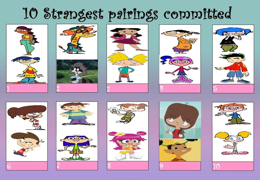 My 10 Strangest Pairings Committed by unicycleboy21 on DeviantArt