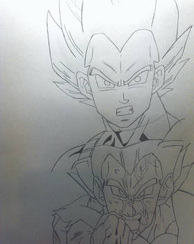 vegeta collage WIP