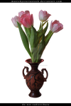 Tulips in vase Cut Out 2