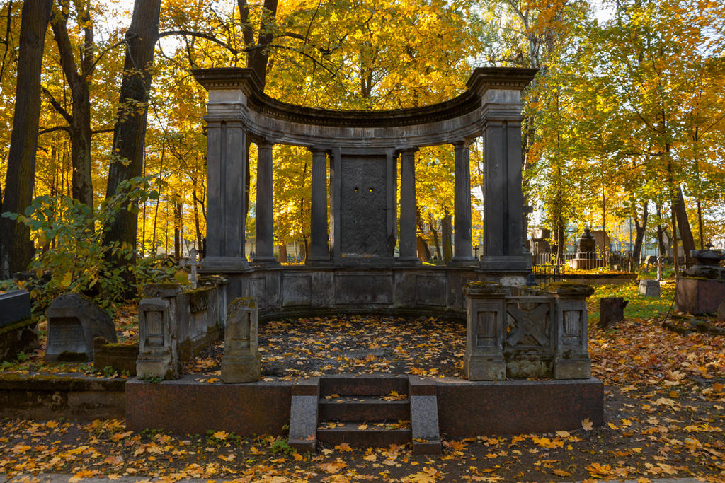 Autumn Cemetary by ManicHysteriaStock