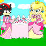 Peach and Shadow Tea Party