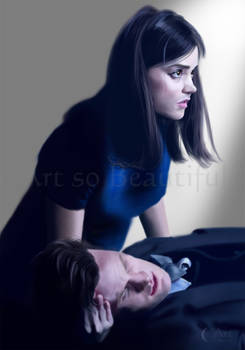 A Painting of the Doctor and Clara (Dying finale)